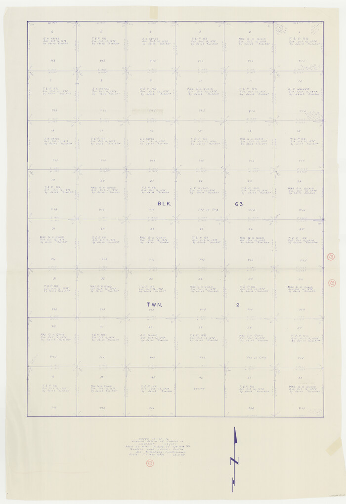 68527, Culberson County Working Sketch 73, General Map Collection