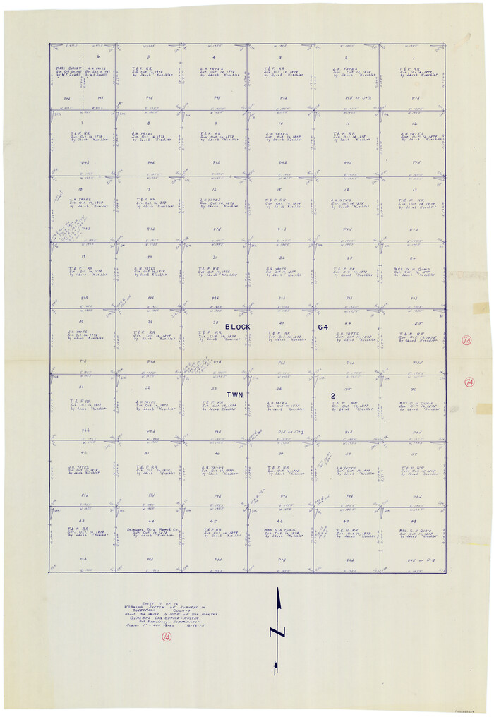 68528, Culberson County Working Sketch 74, General Map Collection
