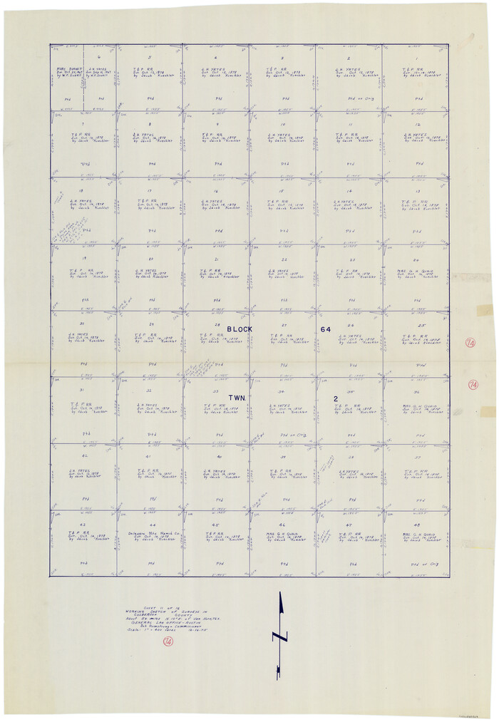 68528, Culberson County Working Sketch 74, General Map Collection
