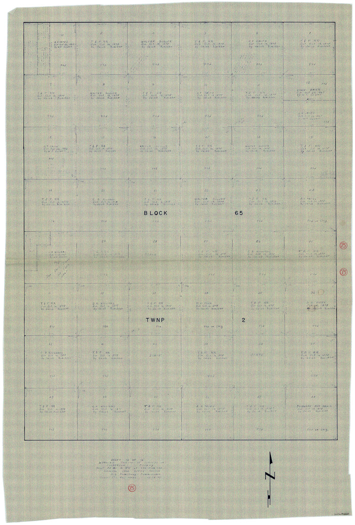 68529, Culberson County Working Sketch 75, General Map Collection
