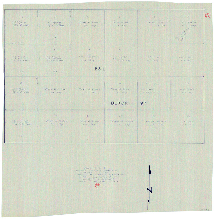 68533, Culberson County Working Sketch 79, General Map Collection
