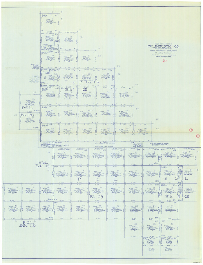 68534, Culberson County Working Sketch 80, General Map Collection
