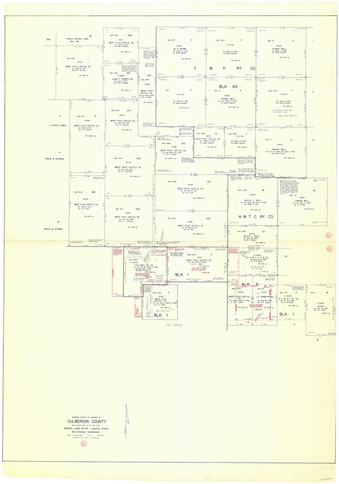 68535, Culberson County Working Sketch 81, General Map Collection
