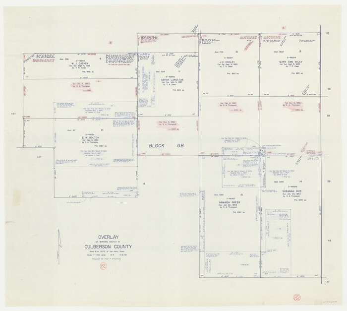 68536, Culberson County Working Sketch 82, General Map Collection