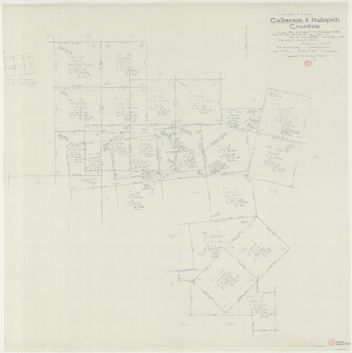 68539, Culberson County Working Sketch 85, General Map Collection