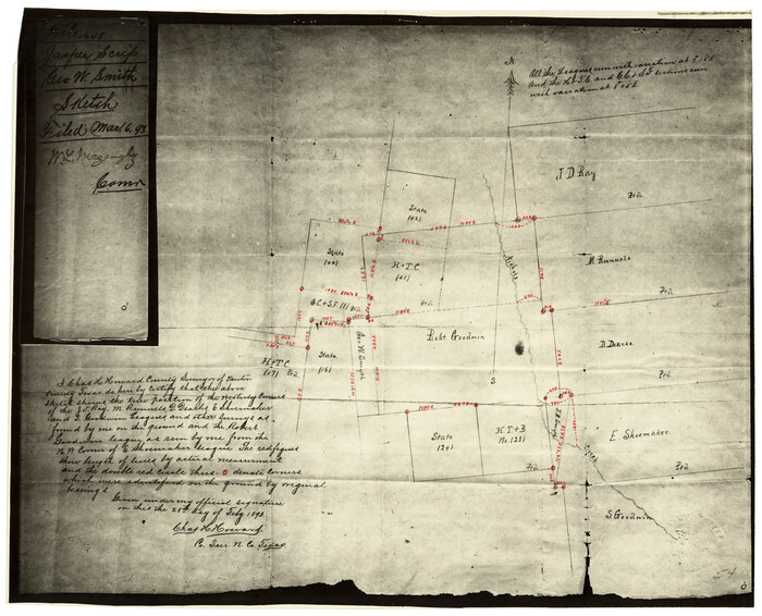 6854, Newton County Rolled Sketch 25, General Map Collection
