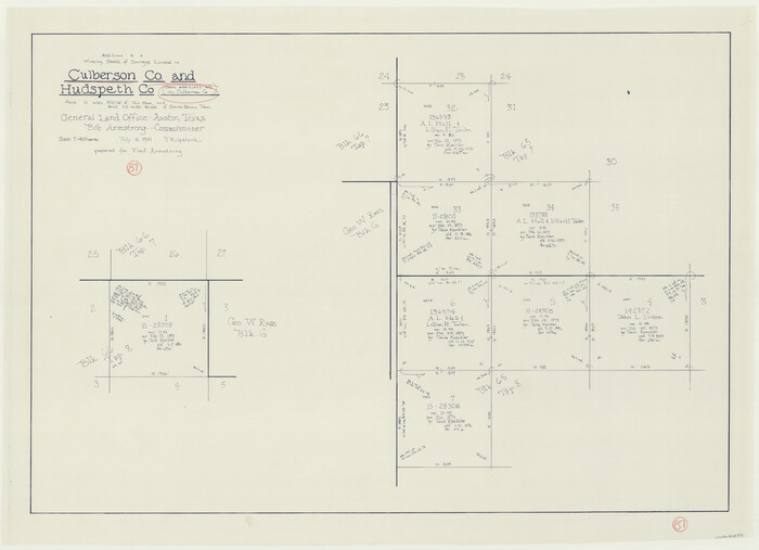 68541, Culberson County Working Sketch 87, General Map Collection