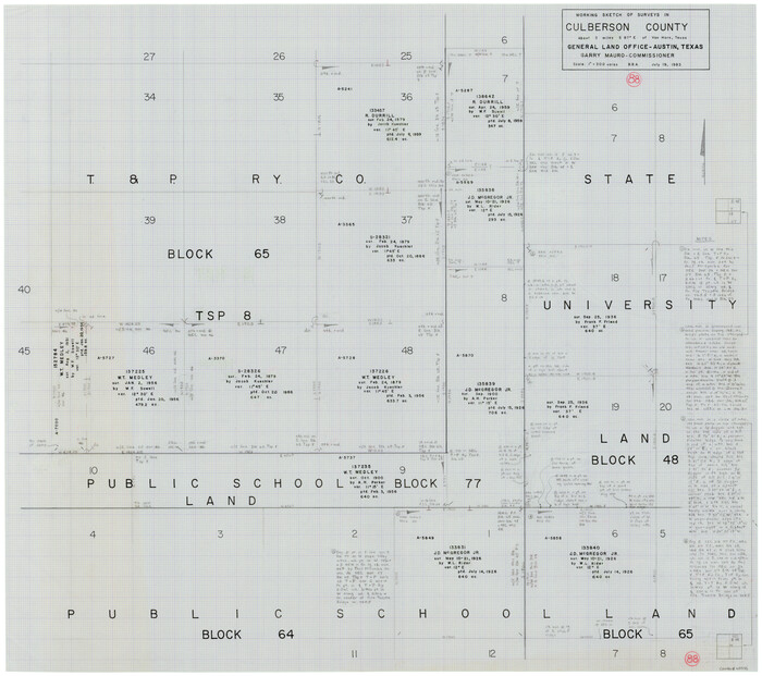 68542, Culberson County Working Sketch 88, General Map Collection
