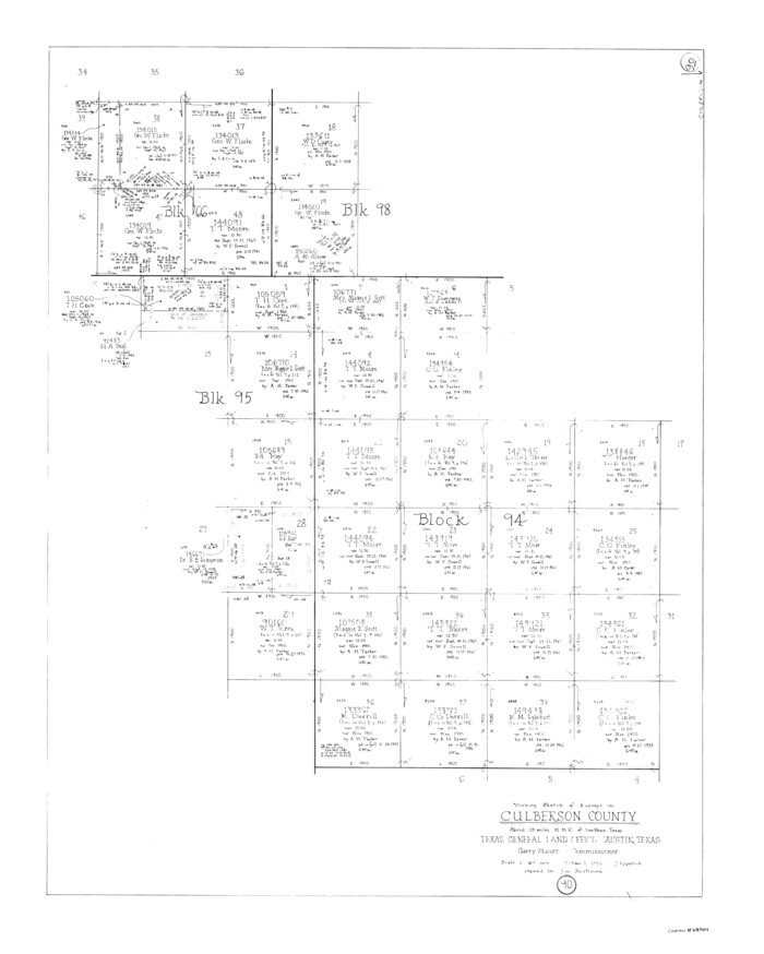 68544, Culberson County Working Sketch 90, General Map Collection