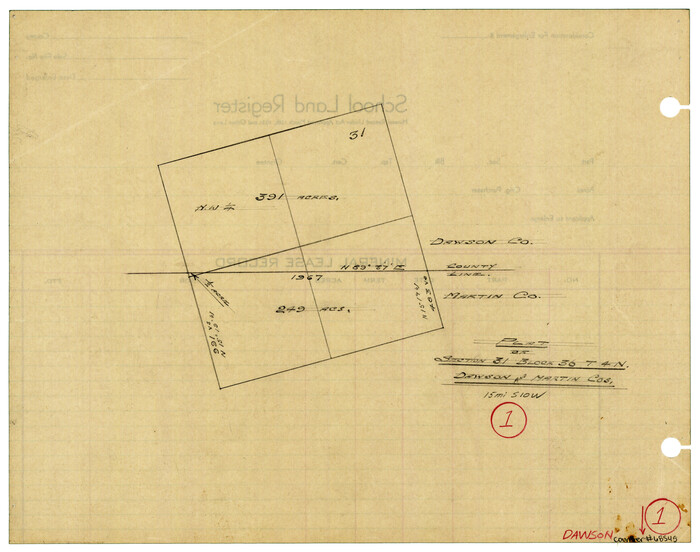 68545, Dawson County Working Sketch 1, General Map Collection