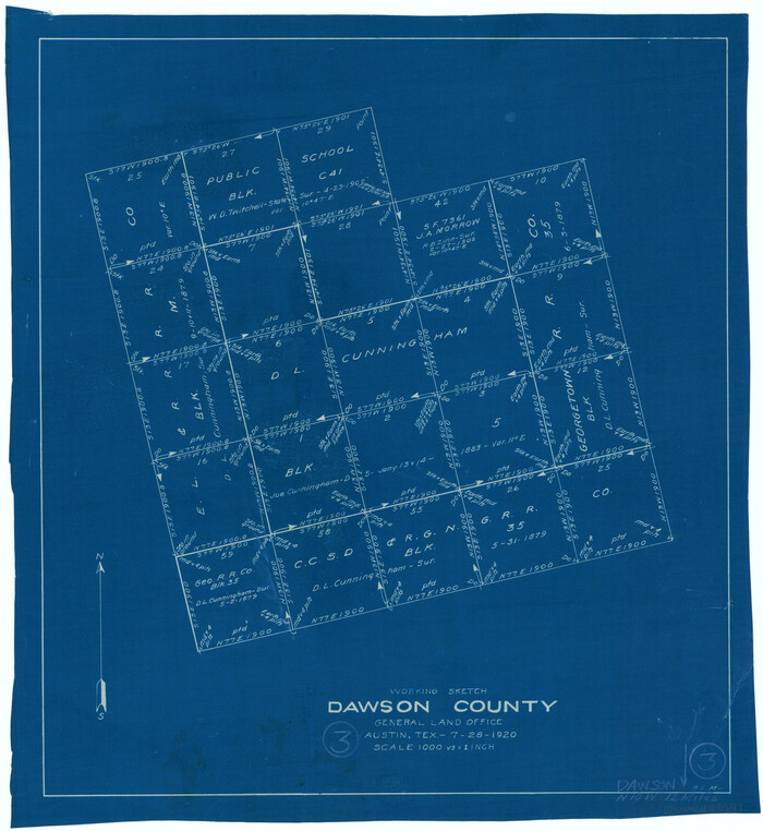 68547, Dawson County Working Sketch 3, General Map Collection