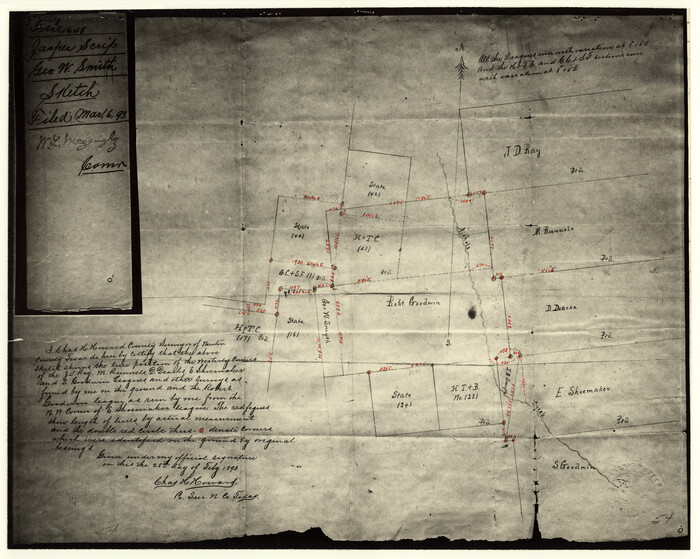 6855, Newton County Rolled Sketch 25, General Map Collection