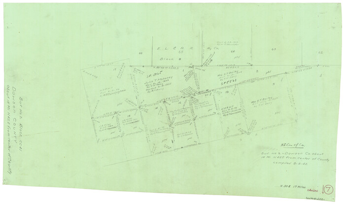 68551, Dawson County Working Sketch 7, General Map Collection
