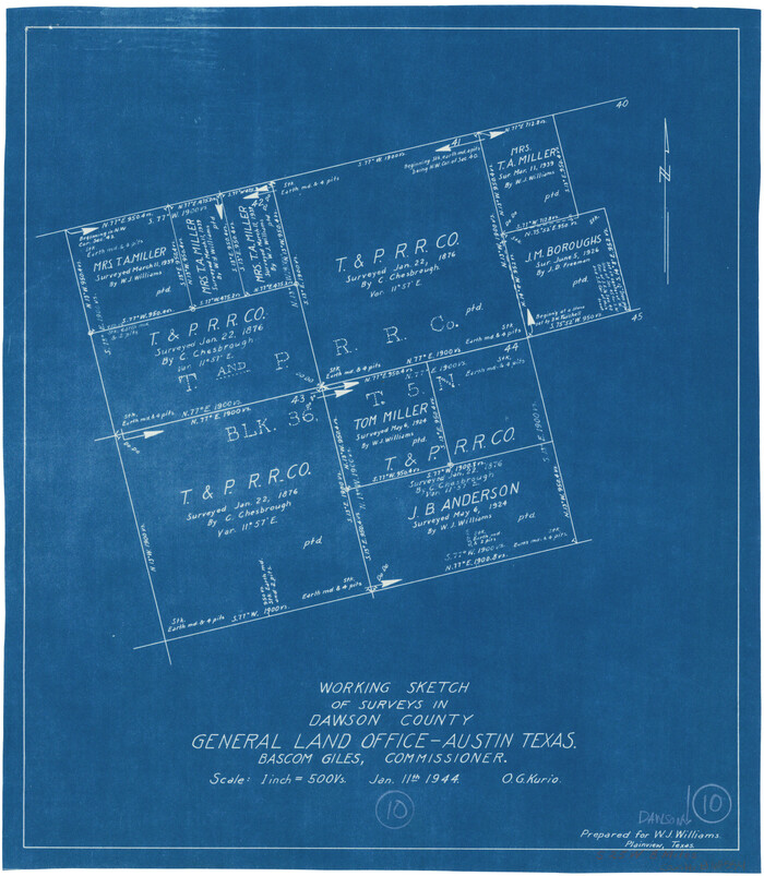 68554, Dawson County Working Sketch 10, General Map Collection