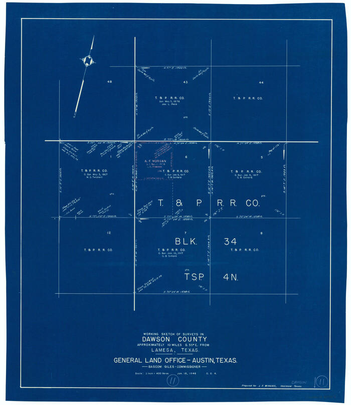 68555, Dawson County Working Sketch 11, General Map Collection