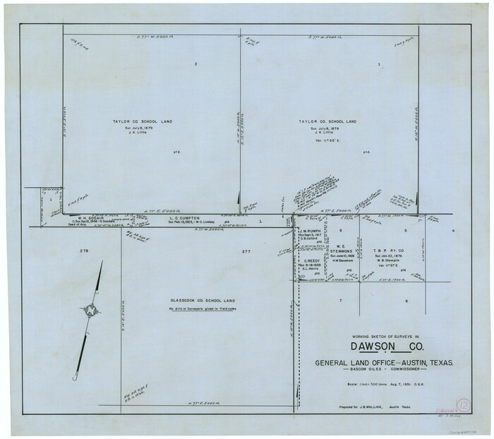 68556, Dawson County Working Sketch 12, General Map Collection