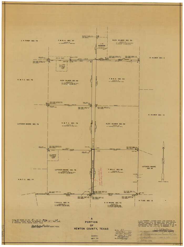6856, Newton County Rolled Sketch 27, General Map Collection