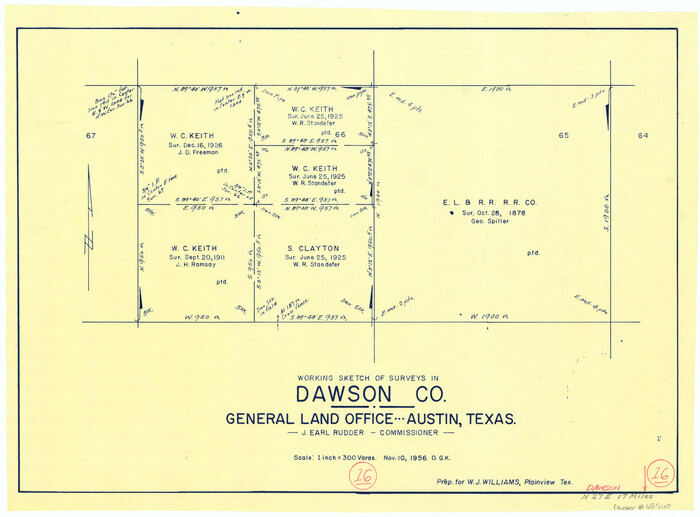 68560, Dawson County Working Sketch 16, General Map Collection