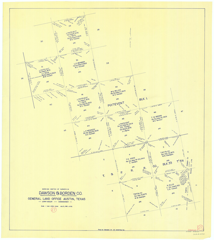 68561, Dawson County Working Sketch 17, General Map Collection