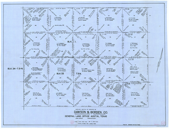 68563, Dawson County Working Sketch 19, General Map Collection