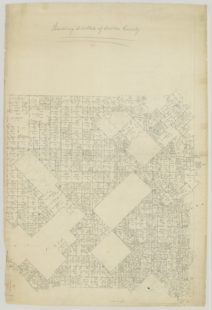 68567, Dallas County Working Sketch 1, General Map Collection