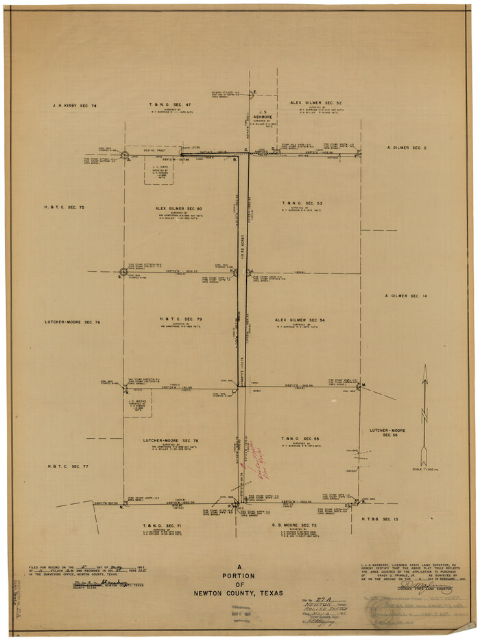 6857, Newton County Rolled Sketch 27A, General Map Collection
