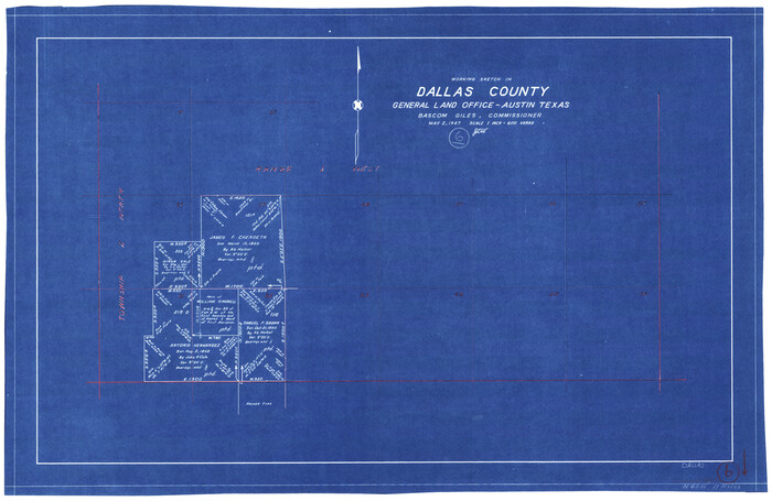 68572, Dallas County Working Sketch 6, General Map Collection
