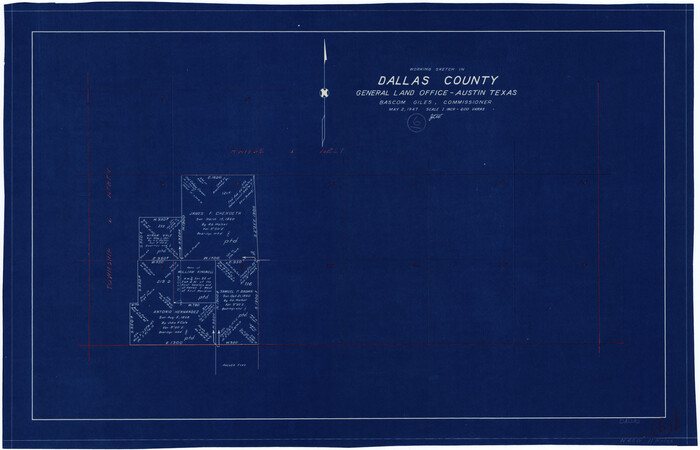 68572, Dallas County Working Sketch 6, General Map Collection