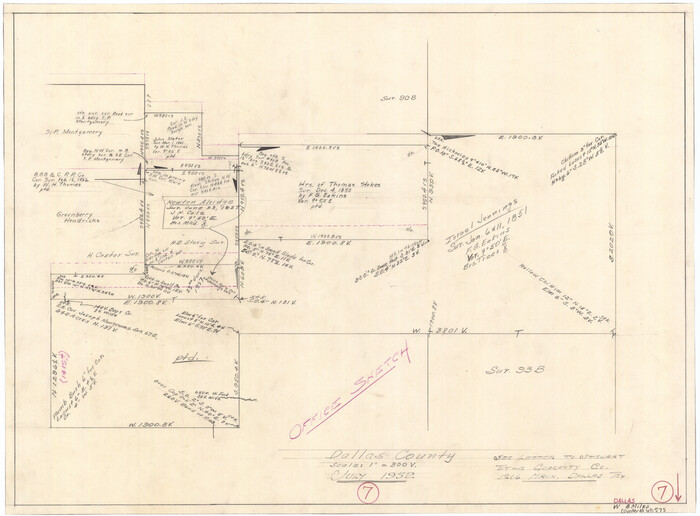 68573, Dallas County Working Sketch 7, General Map Collection