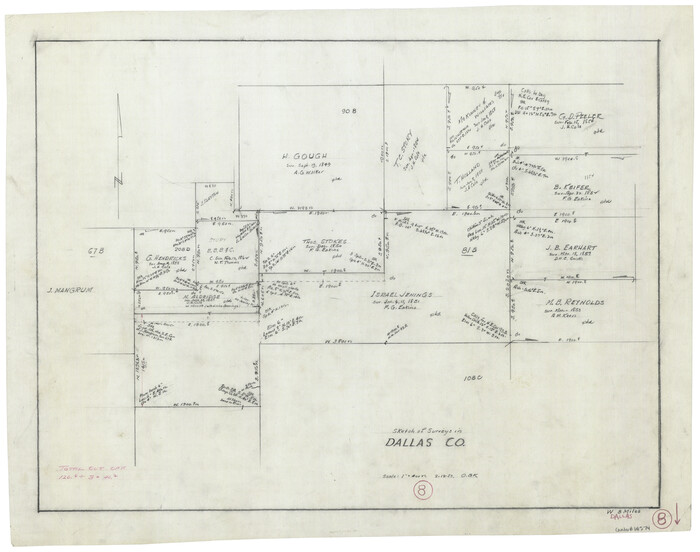 68574, Dallas County Working Sketch 8, General Map Collection
