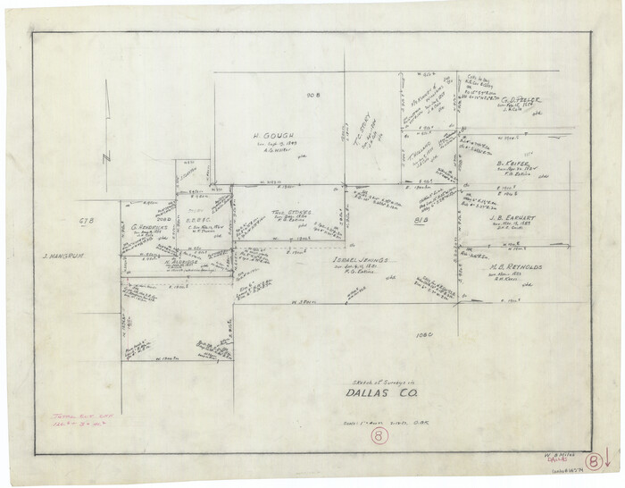68574, Dallas County Working Sketch 8, General Map Collection