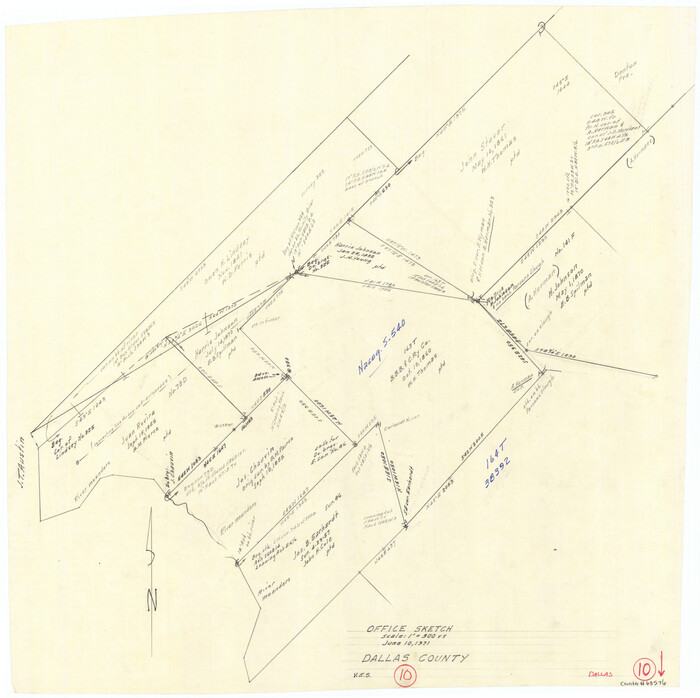 68576, Dallas County Working Sketch 10, General Map Collection

