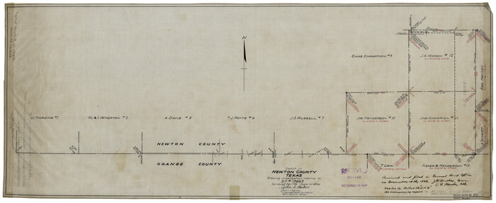 6858, Newton County Rolled Sketch JFB, General Map Collection