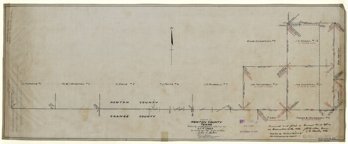 6858, Newton County Rolled Sketch JFB, General Map Collection