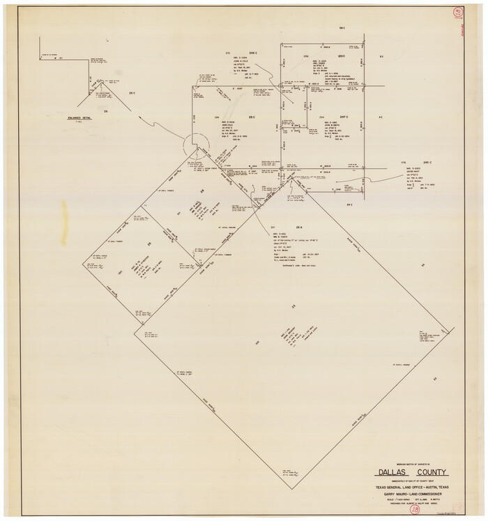 68584, Dallas County Working Sketch 18, General Map Collection
