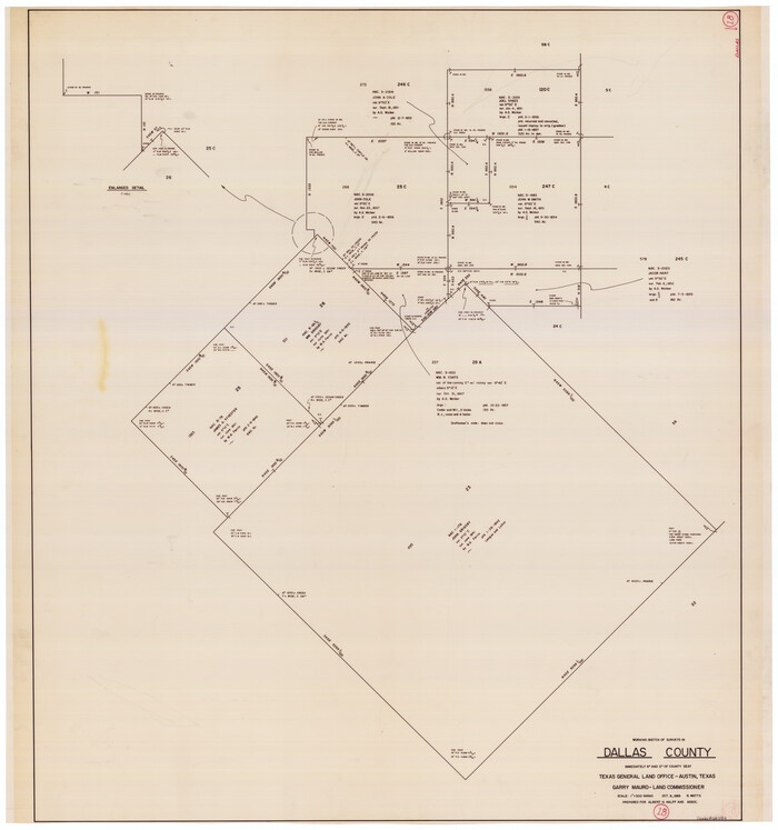 68584, Dallas County Working Sketch 18, General Map Collection