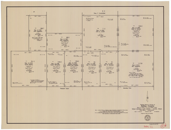 68585, Dallas County Working Sketch 19, General Map Collection