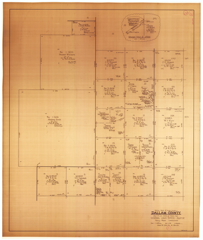 68590, Dallam County Working Sketch 5, General Map Collection