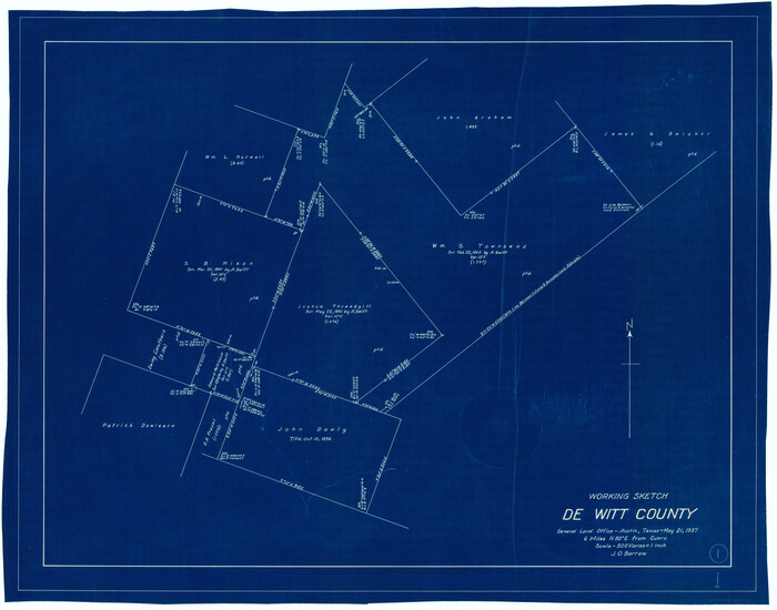 68591, DeWitt County Working Sketch 1, General Map Collection