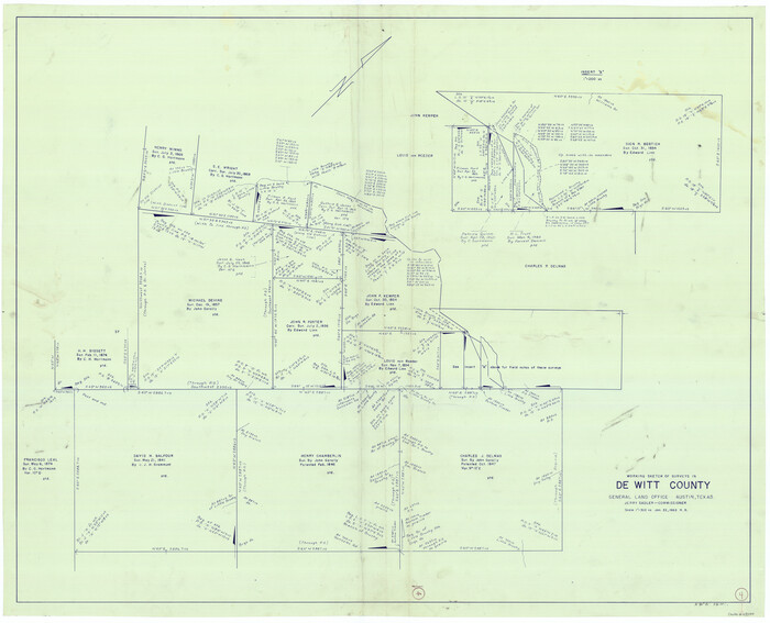 68594, DeWitt County Working Sketch 4, General Map Collection