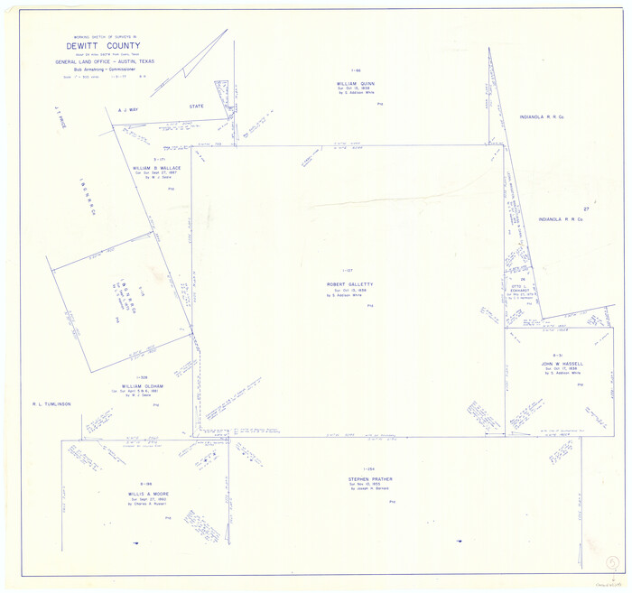 68595, DeWitt County Working Sketch 5, General Map Collection