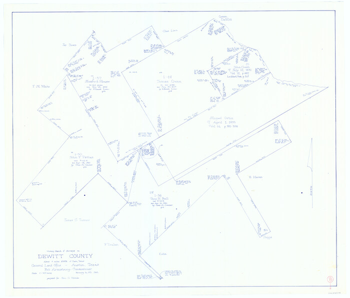 68598, DeWitt County Working Sketch 8, General Map Collection
