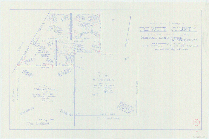 68599, DeWitt County Working Sketch 9, General Map Collection