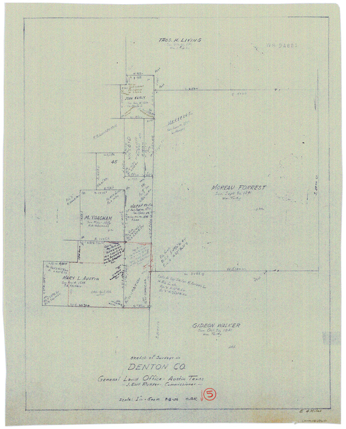 68610, Denton County Working Sketch 5, General Map Collection
