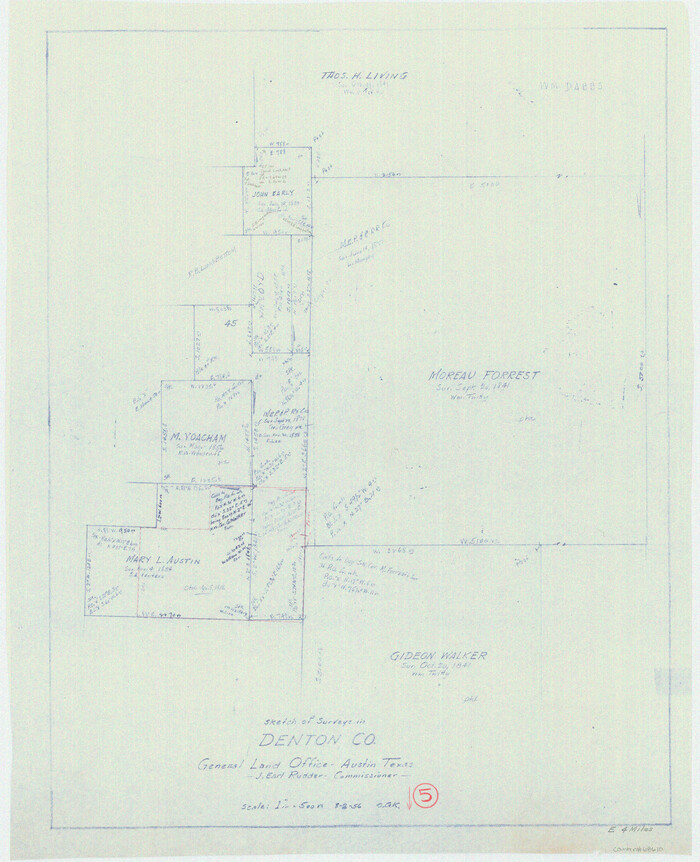 68610, Denton County Working Sketch 5, General Map Collection