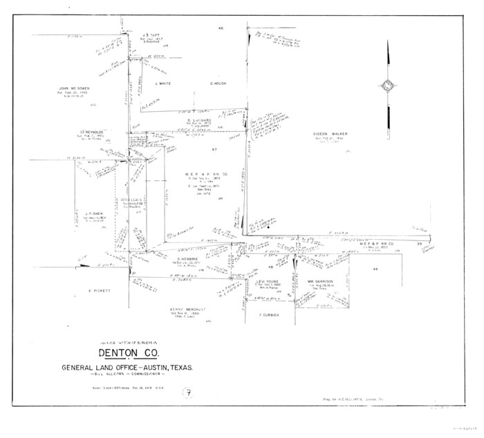 68612, Denton County Working Sketch 7, General Map Collection