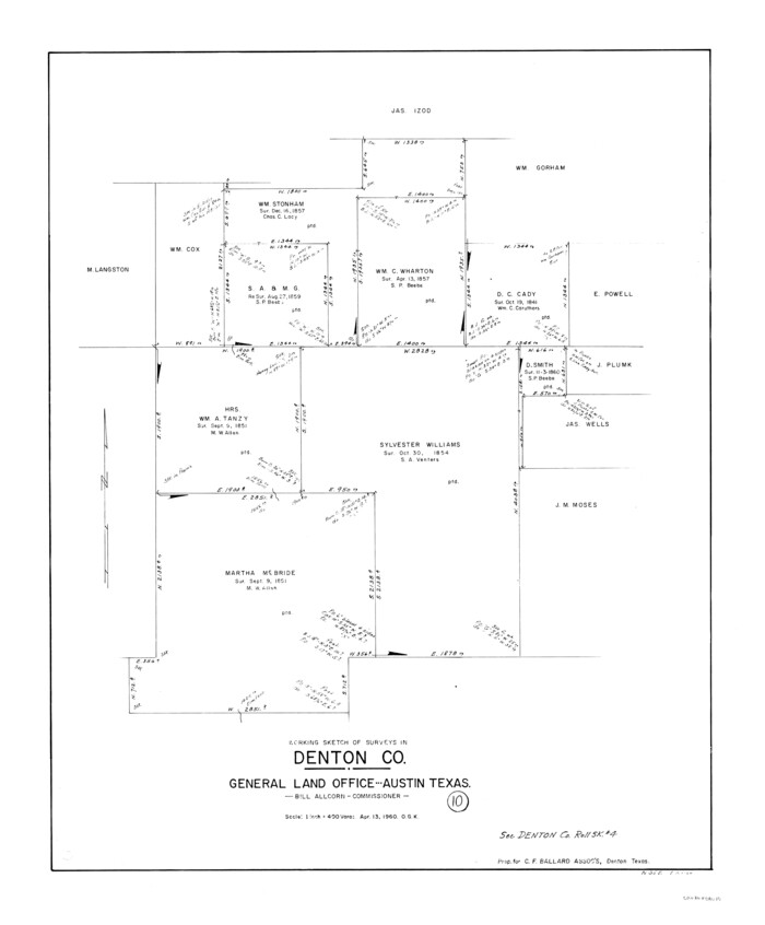 68615, Denton County Working Sketch 10, General Map Collection