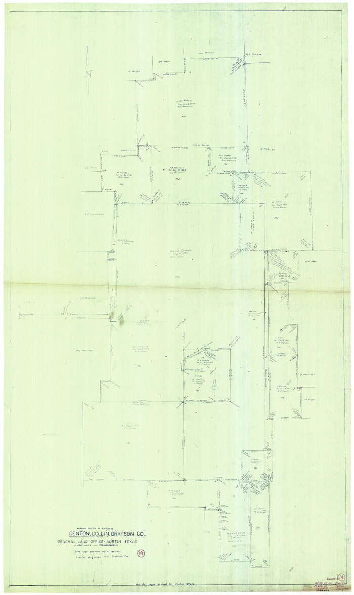 68619, Denton County Working Sketch 14, General Map Collection
