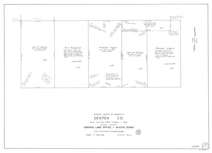 68620, Denton County Working Sketch 15, General Map Collection