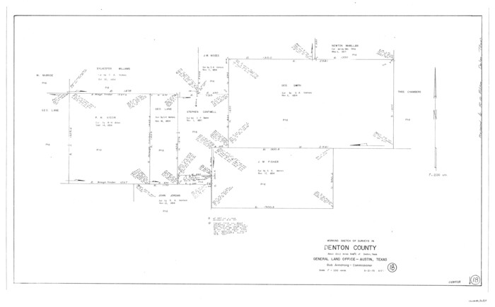 68623, Denton County Working Sketch 18, General Map Collection